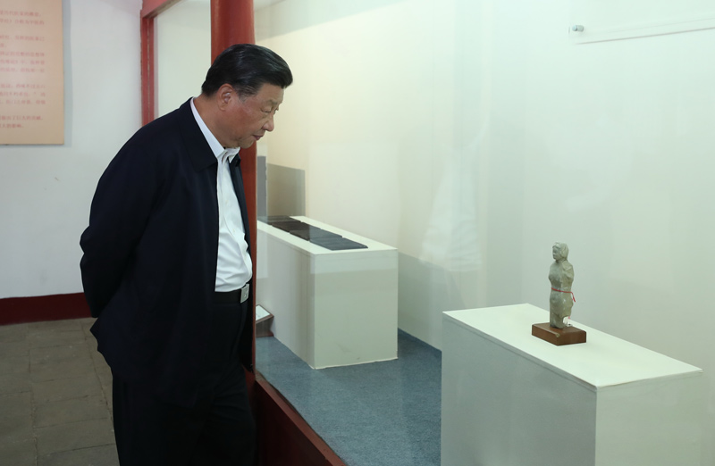 2021年5月12日，習近平總書(shū)記在南陽(yáng)市考察東漢醫學(xué)家張仲景的墓祠紀念地醫圣祠。 