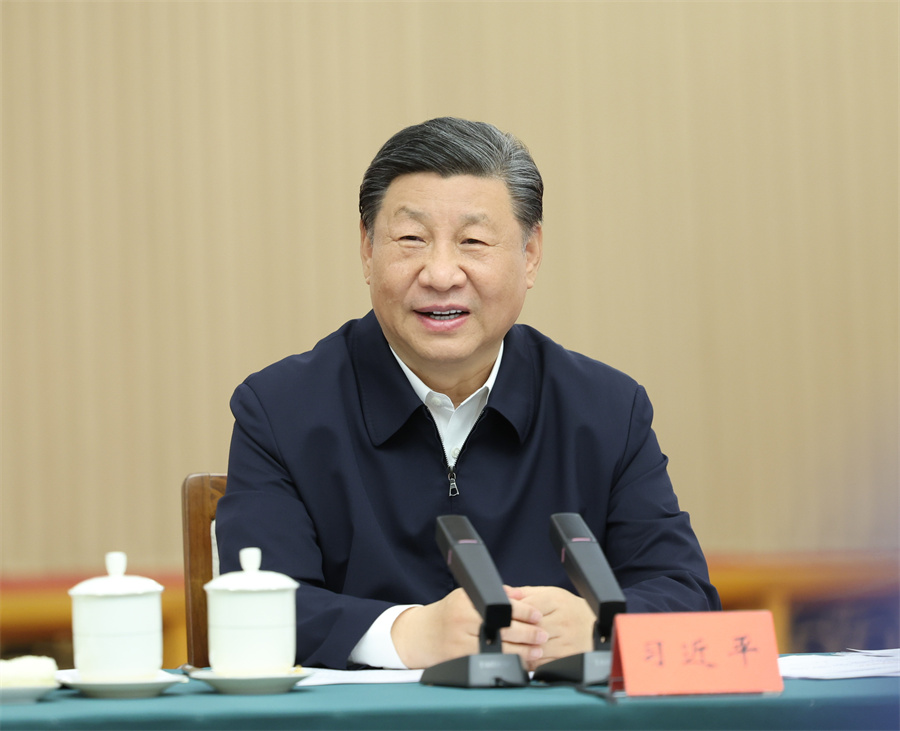 2024年5月23日下午，中共中央總書(shū)記、國家主席、中央軍委主席習近平在山東省濟南市主持召開(kāi)企業(yè)和專(zhuān)家座談會(huì )并發(fā)表重要講話(huà)。新華社記者 鞠鵬 攝